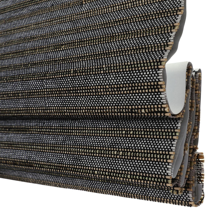 Rain Neutral Paper Bamboo Woven Shade-Ocean