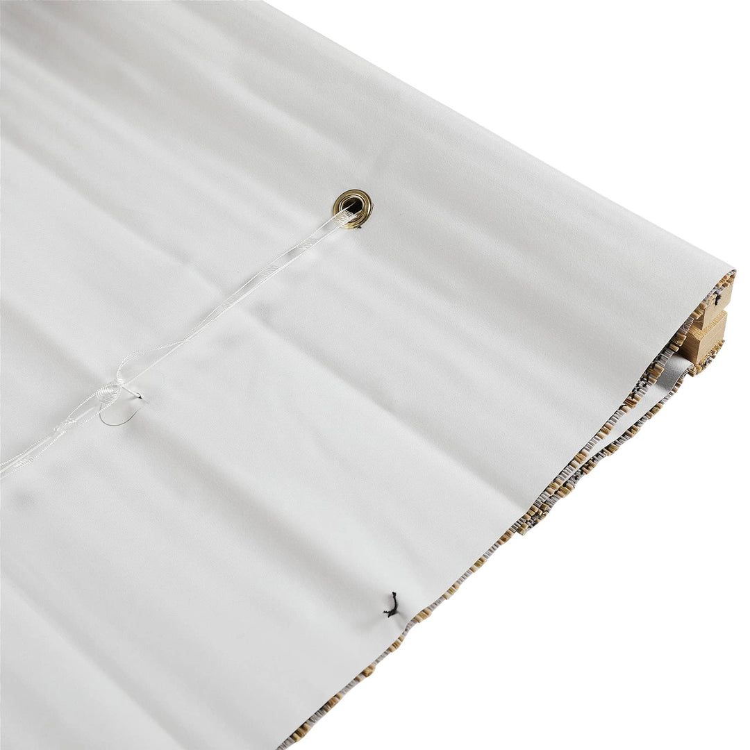 Rain Neutral Paper Bamboo Woven Shade-Ocean