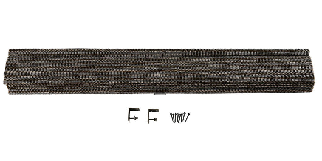 Rain Neutral Paper Bamboo Woven Shade-Ocean