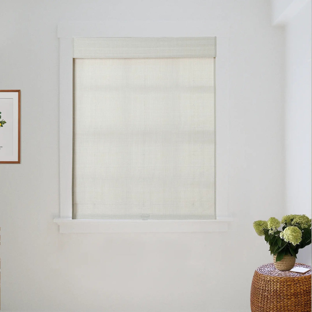 Earth Bamboo Shade - Birch White