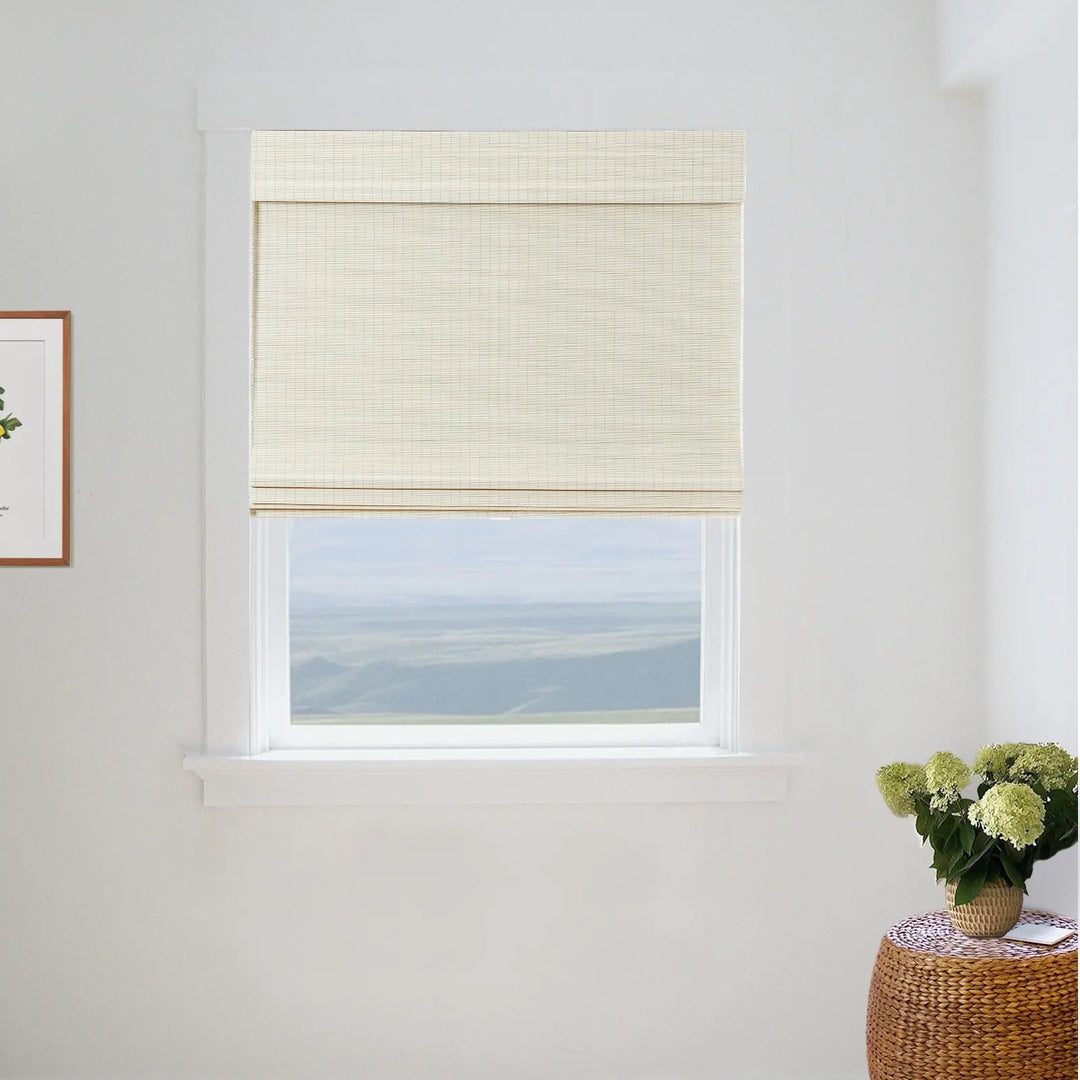 Earth Bamboo Shade -Ivory White