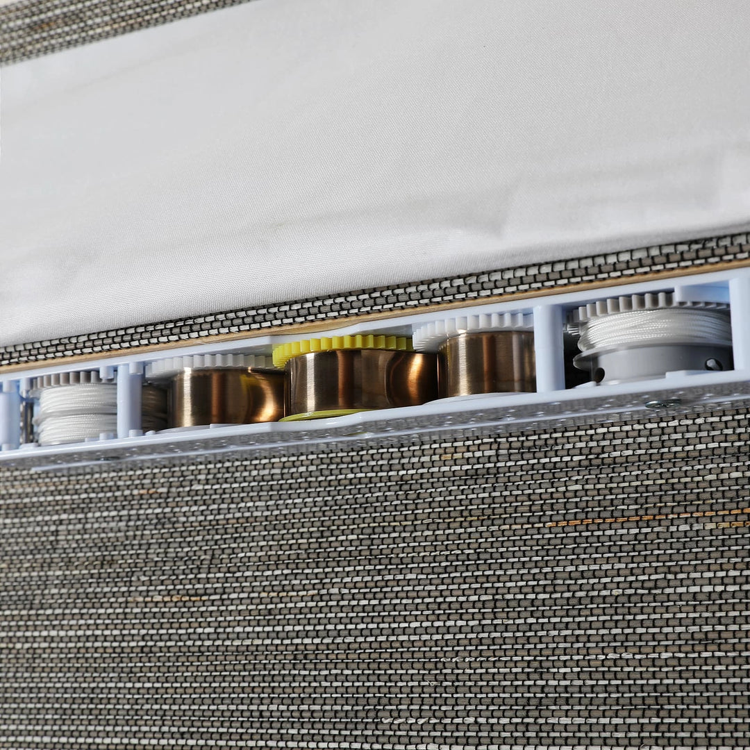 Wind Neutral Bamboo Ramie Woven Shade - Grey