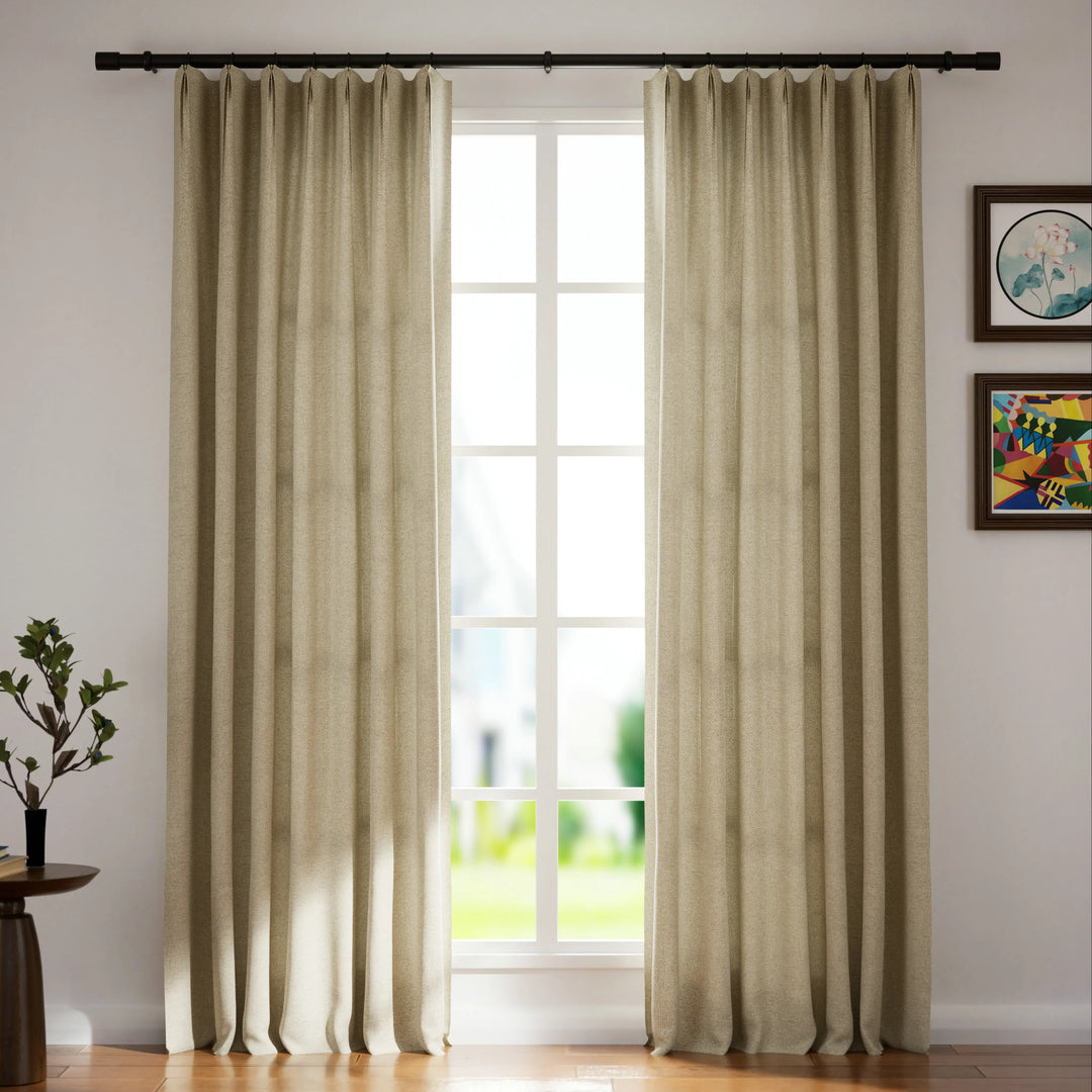 Pooja Polyester Curtain Parisian Pleat