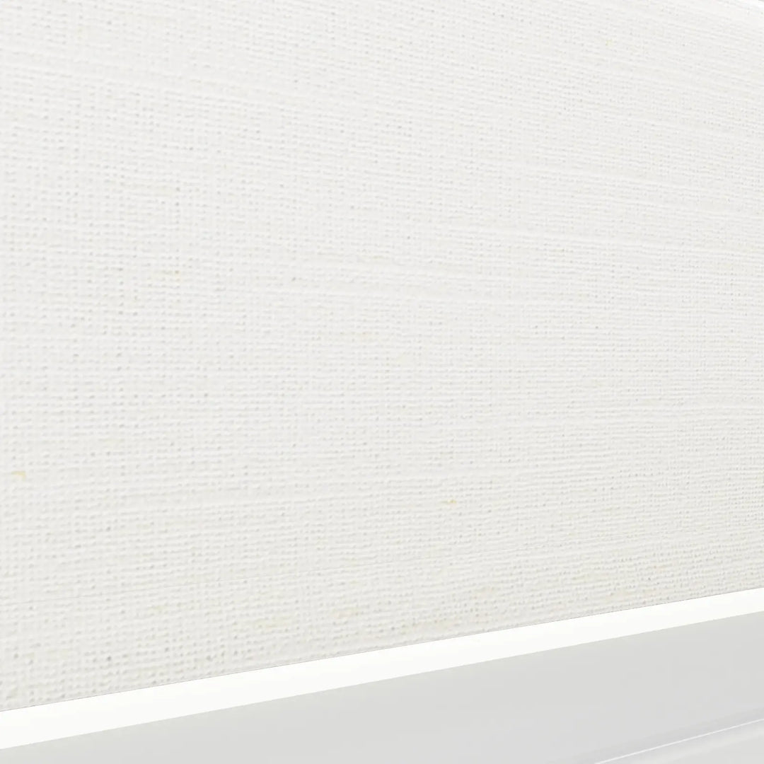 Belva Linen Cotton Zebra Roman Blind Cord Lift Ivory Beige Detail - ChadMade