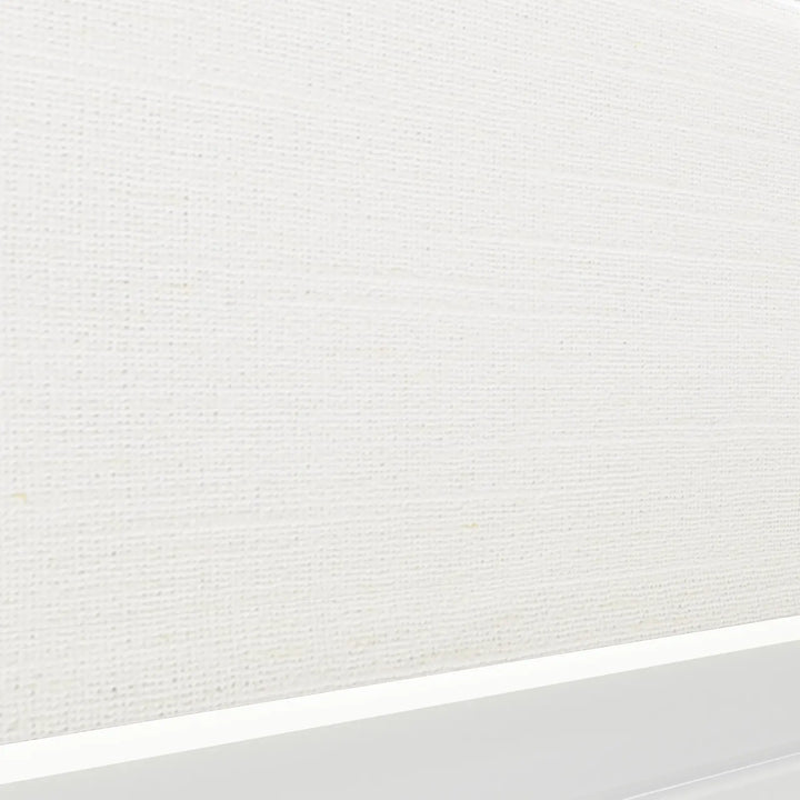 Belva Linen Cotton Zebra Roman Blind Cord Lift Ivory Beige Detail - ChadMade