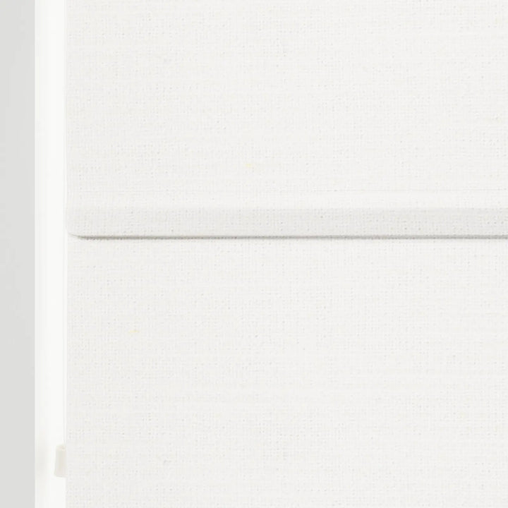 Belva Linen Cotton Zebra Roman Blind Cord Lift Ivory Beige Detail - ChadMade