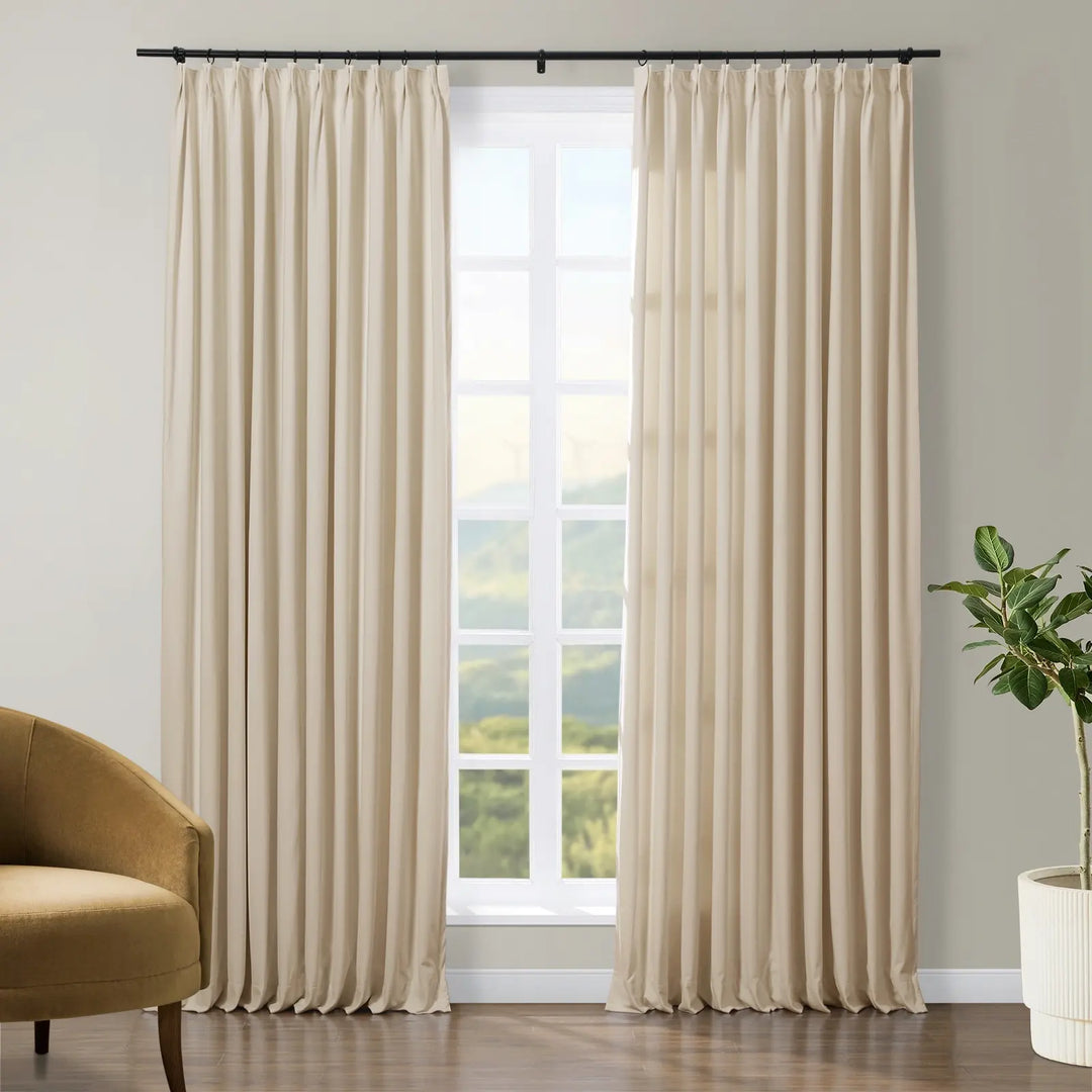 Jed Posh Velvet Curtain Pinch Pleat