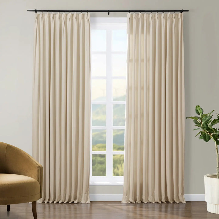 Jed Posh Velvet Curtain Pinch Pleat