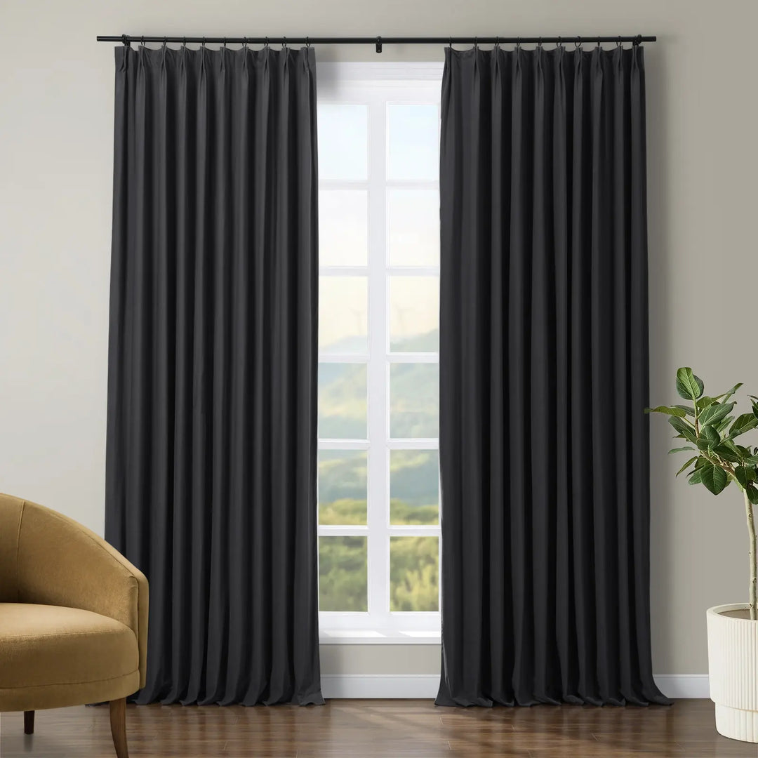 Jed Posh Velvet Curtain Pinch Pleat
