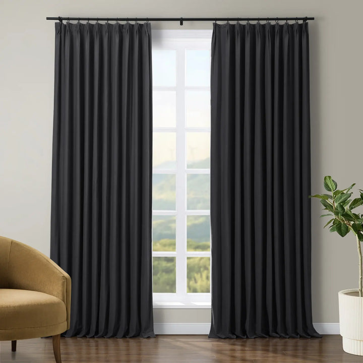 Jed Posh Velvet Curtain Pinch Pleat