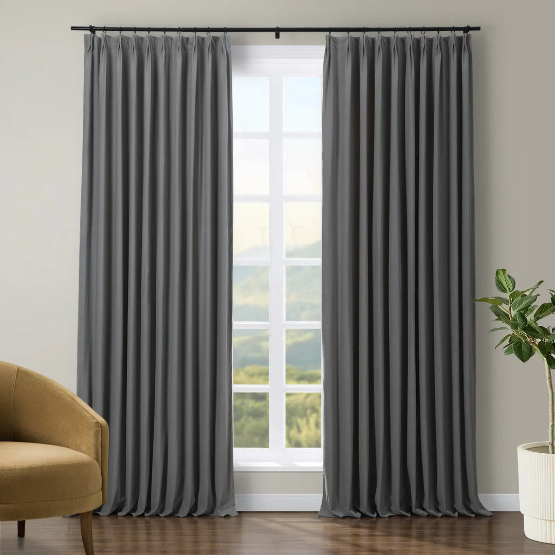 Jed Posh Velvet Curtain Pinch Pleat