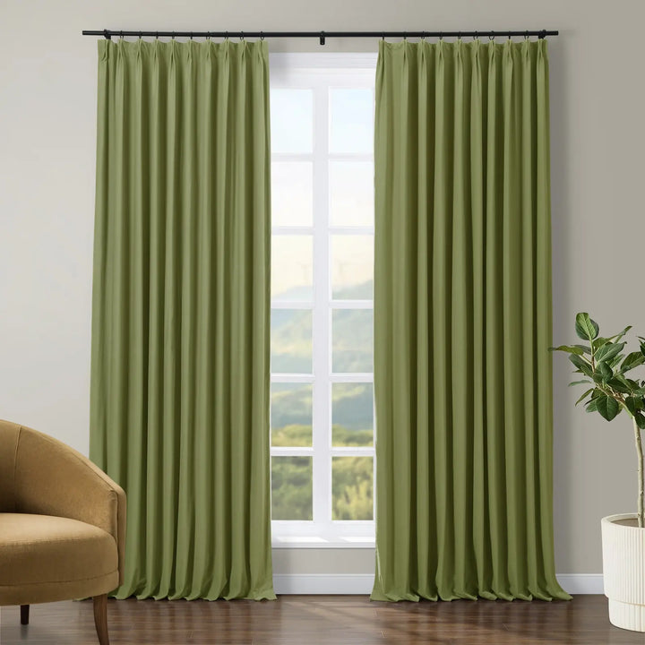 Jed Posh Velvet Curtain Pinch Pleat