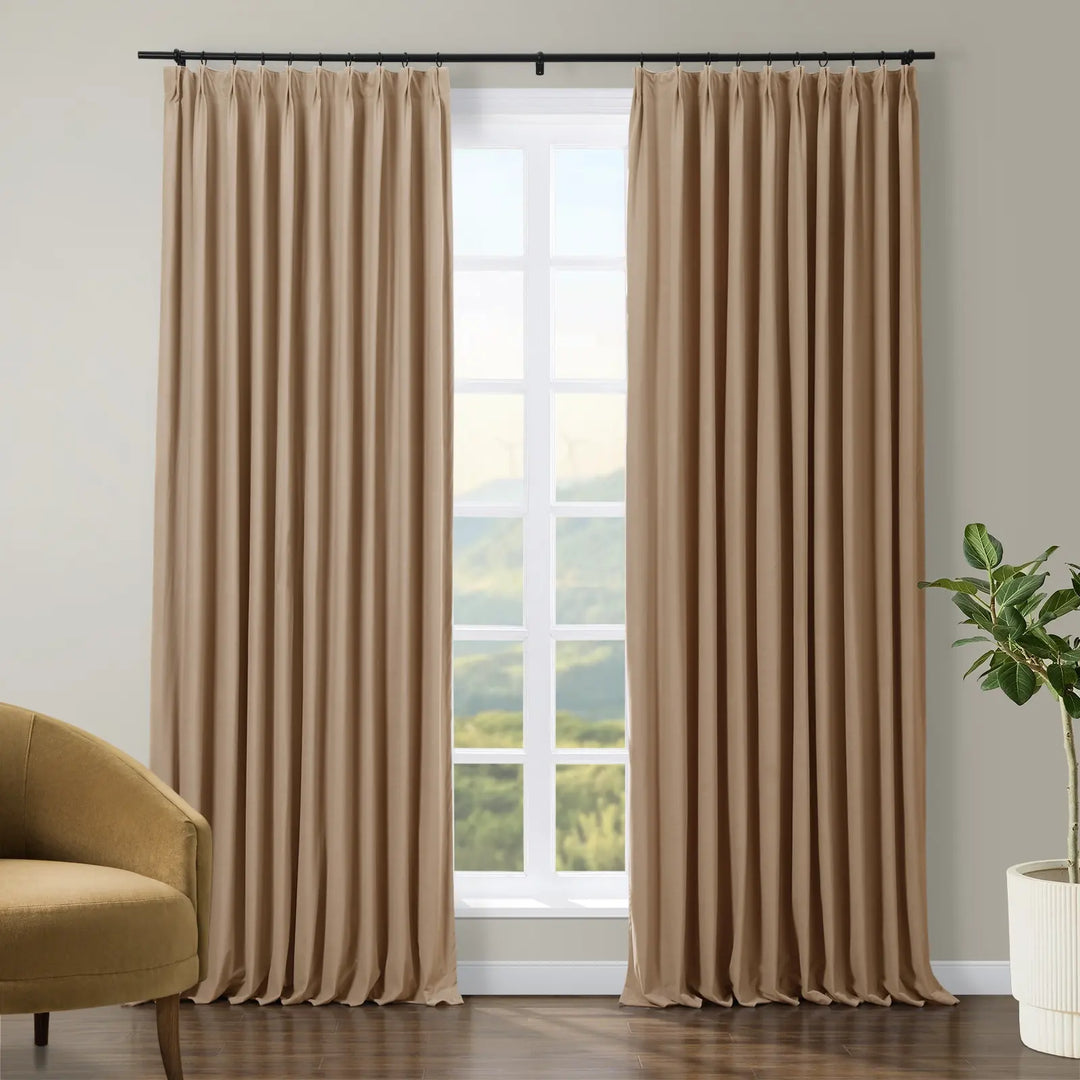 Jed Posh Velvet Curtain Pinch Pleat
