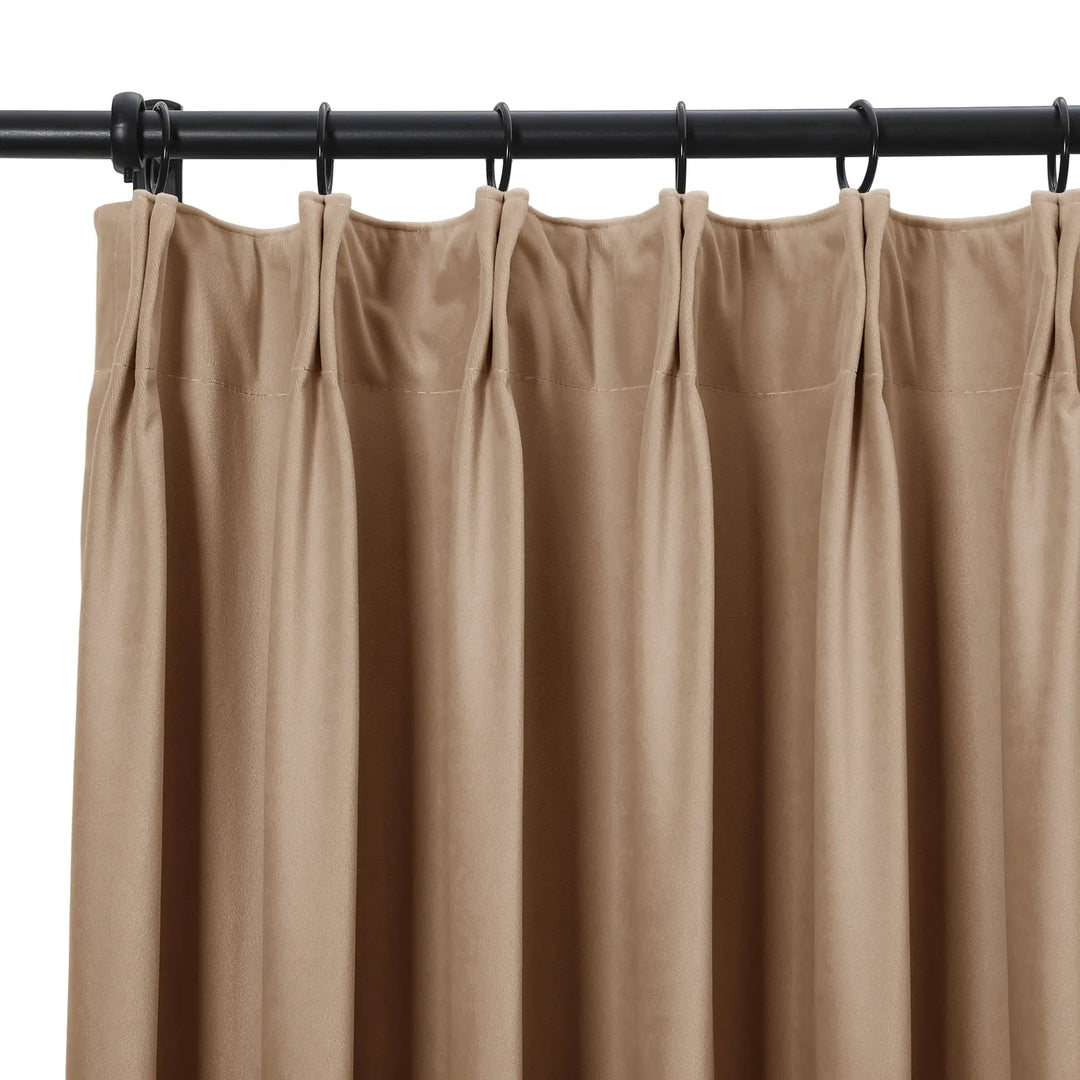Jed Posh Velvet Curtain Pinch Pleat