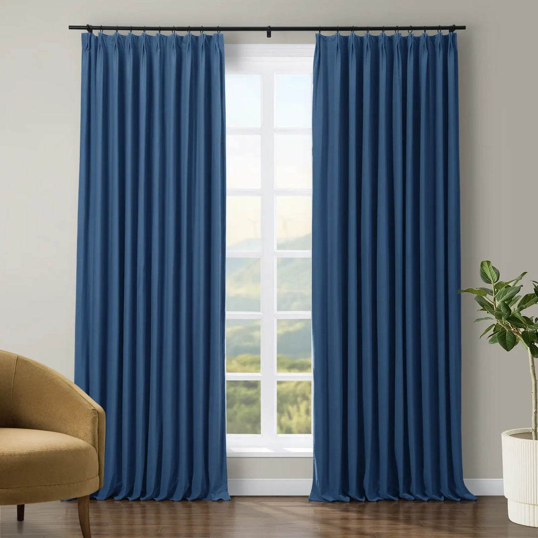 Jed Posh Velvet Curtain Pinch Pleat