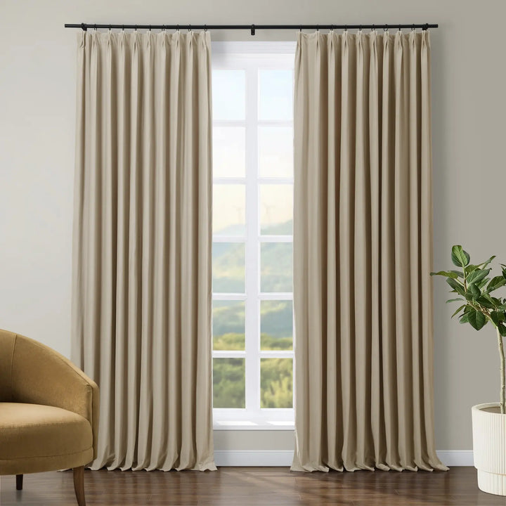 Jed Posh Velvet Curtain Pinch Pleat