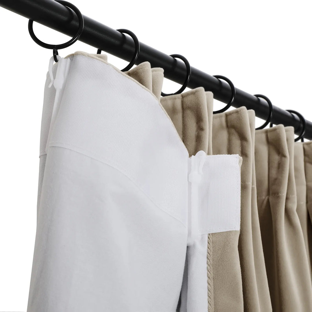 Jed Posh Velvet Curtain Pinch Pleat