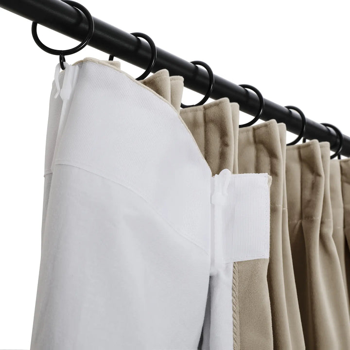 Jed Posh Velvet Curtain Pinch Pleat