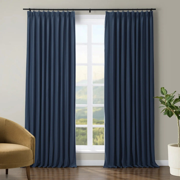 Jed Posh Velvet Curtain Pinch Pleat