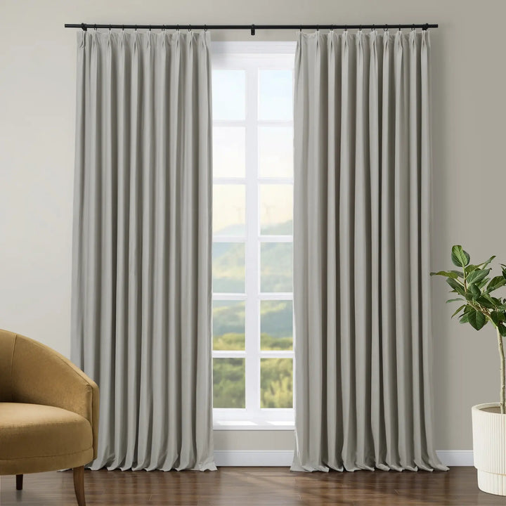 Jed Posh Velvet Curtain Pinch Pleat