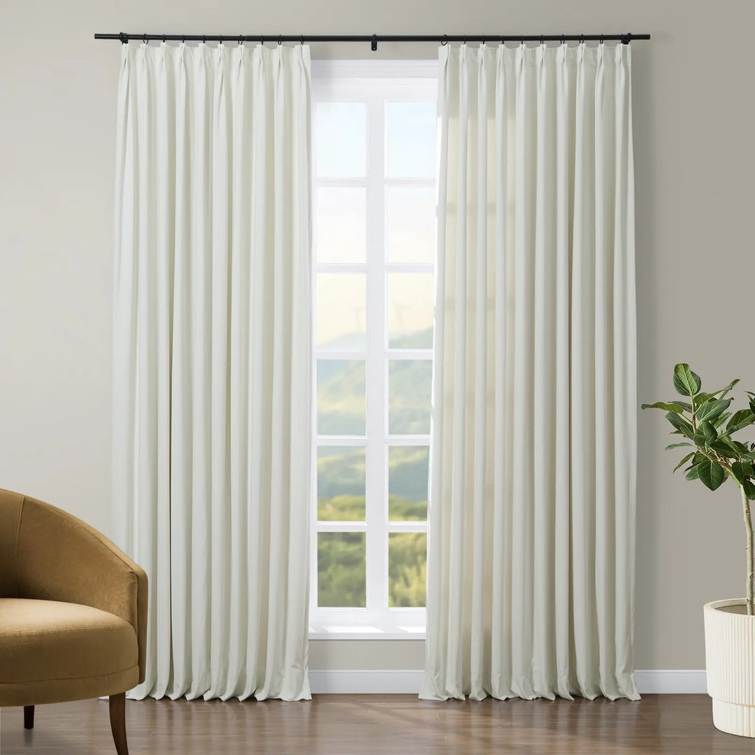 Jed Posh Velvet Curtain Pinch Pleat