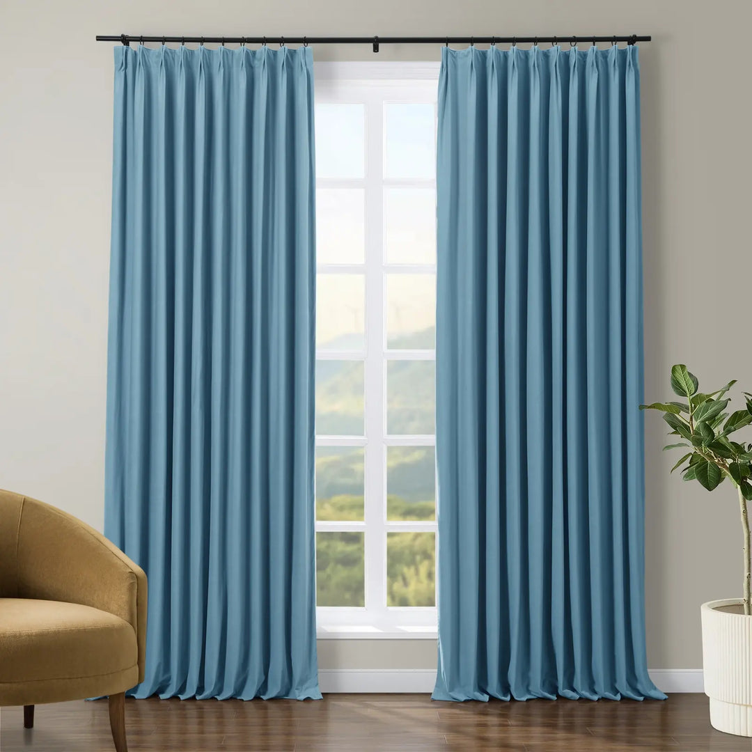 Jed Posh Velvet Curtain Pinch Pleat