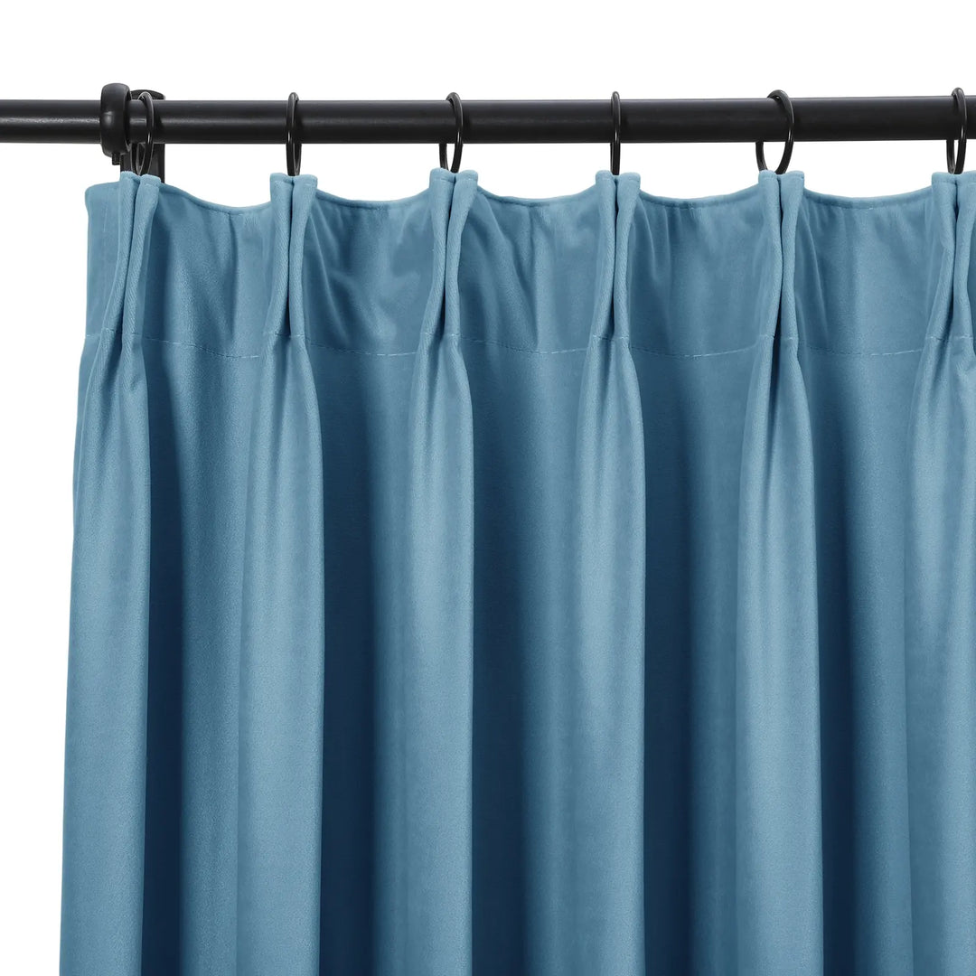 Jed Posh Velvet Curtain Pinch Pleat