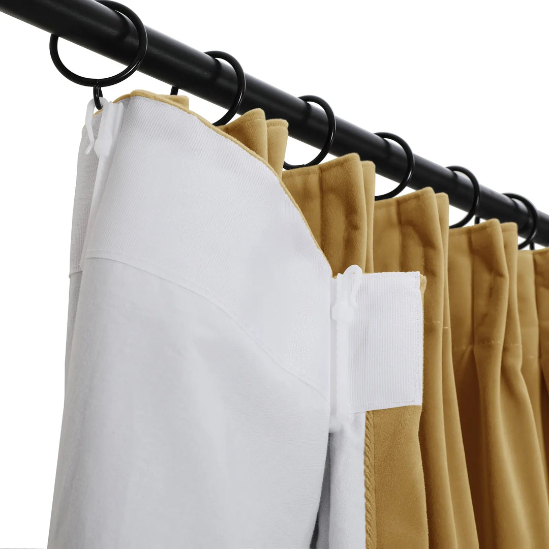 Jed Posh Velvet Curtain Pinch Pleat