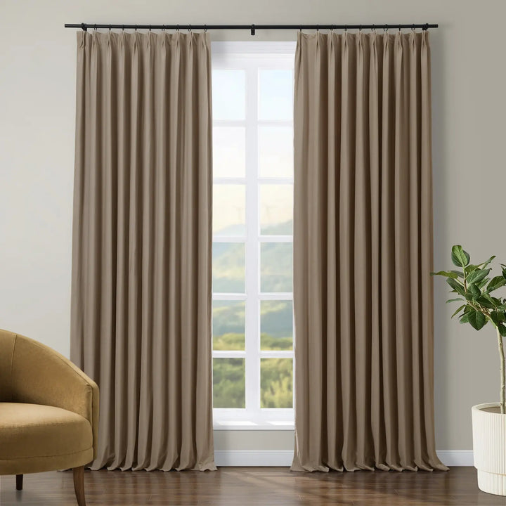 Jed Posh Velvet Curtain Pinch Pleat