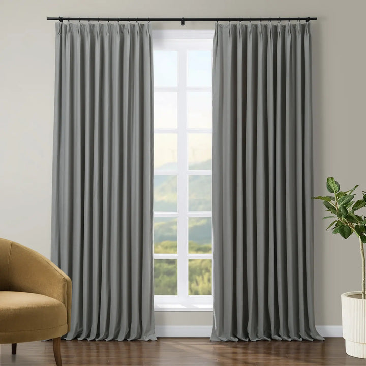 Jed Posh Velvet Curtain Pinch Pleat