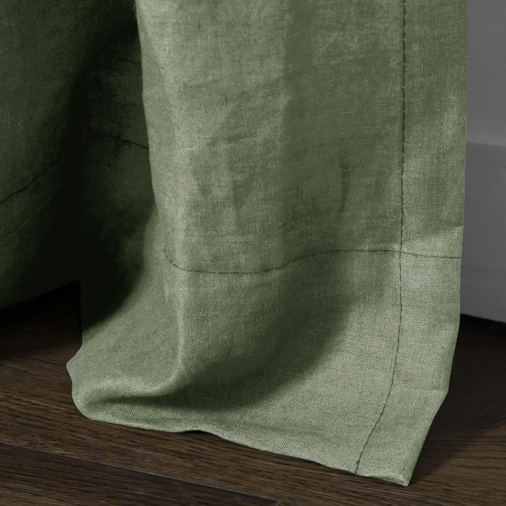 Tonia 100% Linen Curtains Pinch Pleat