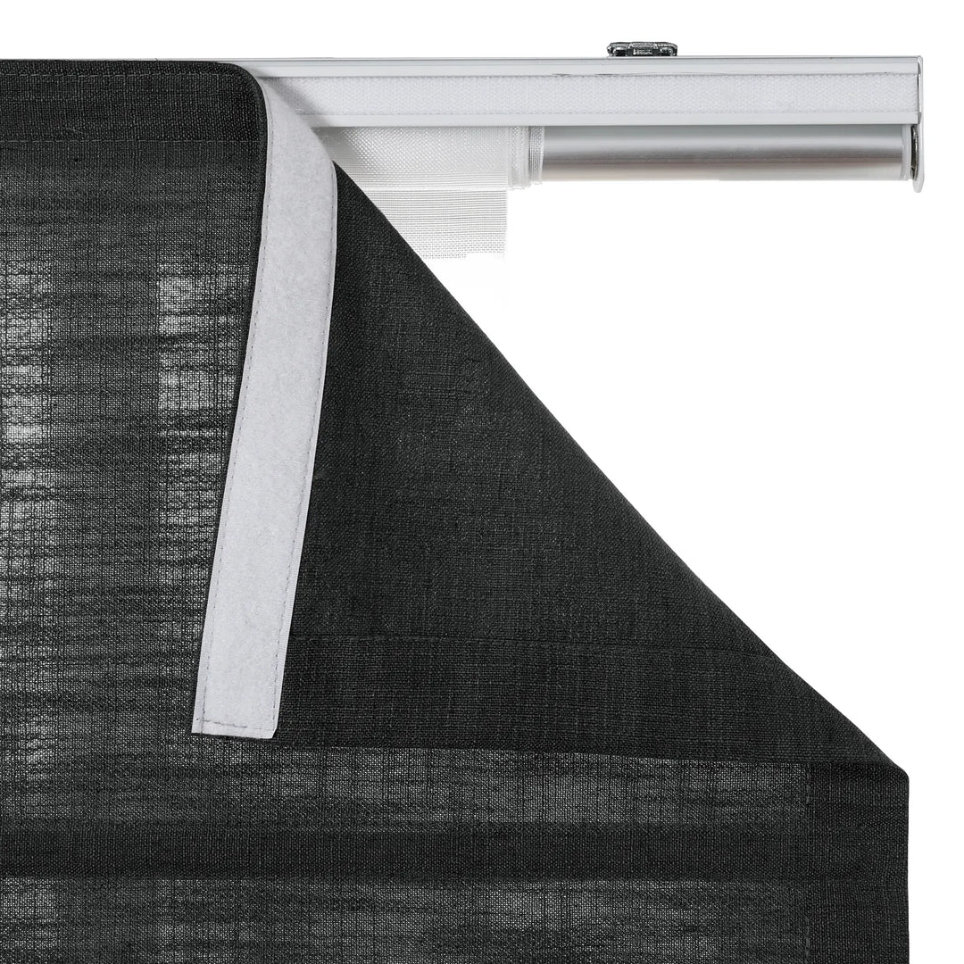 Tallis Linen Plain Roman Shade Cordless