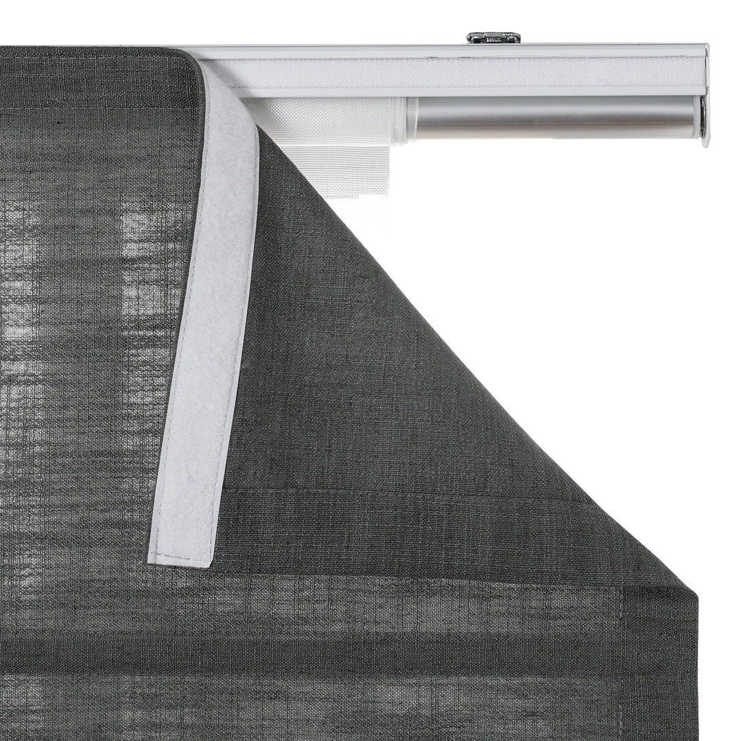 Tallis Linen Plain Roman Shade Cordless