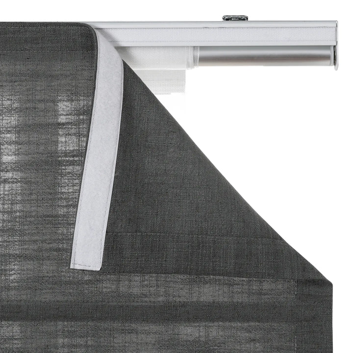 Tallis Linen Plain Roman Shade Cordless