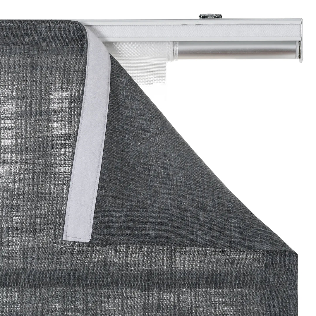 Tallis Linen Plain Roman Shade Cordless