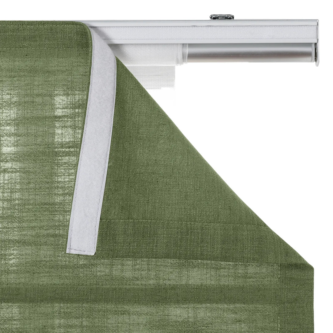 Tallis Linen Plain Roman Shade Cordless