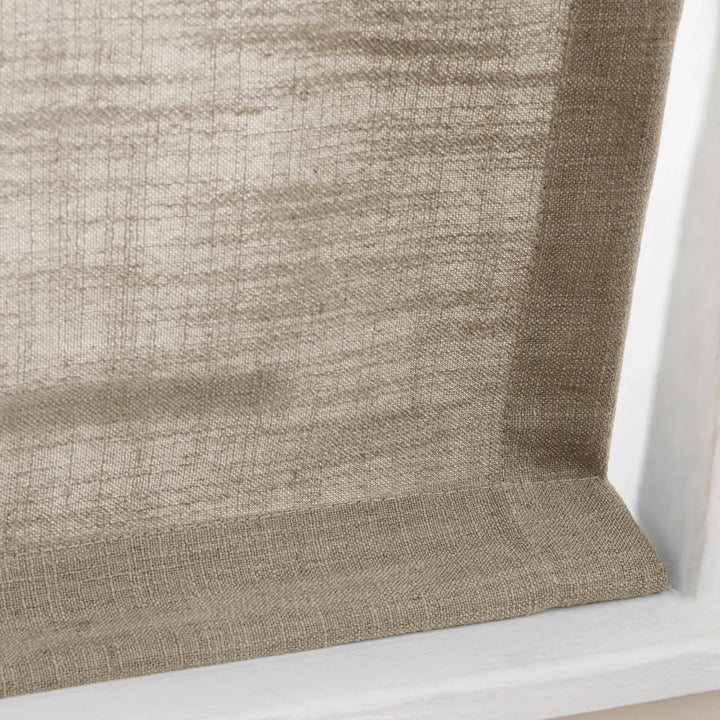 Tallis Linen Plain Roman Shade Cordless