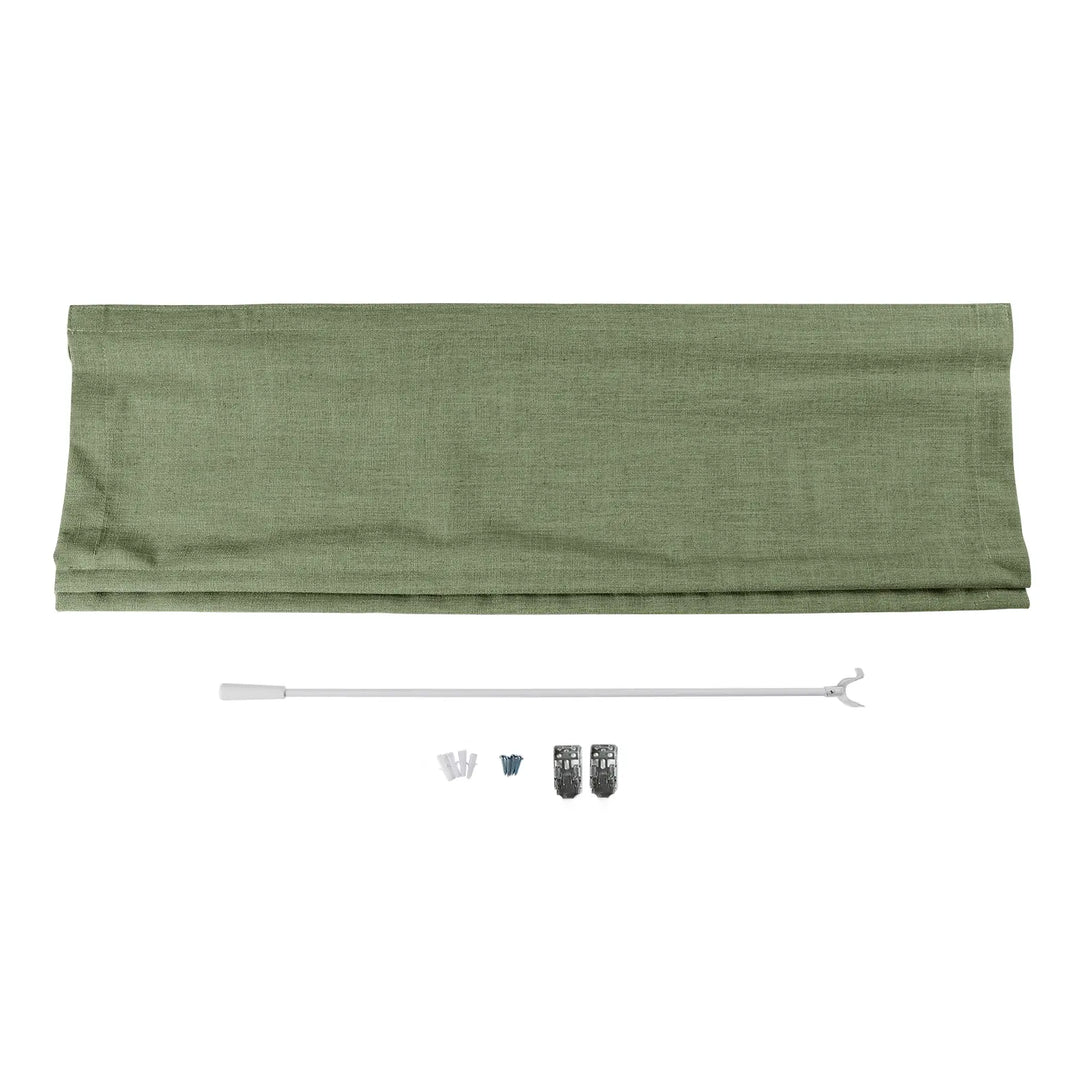 Tallis Linen Plain Roman Shade Cordless