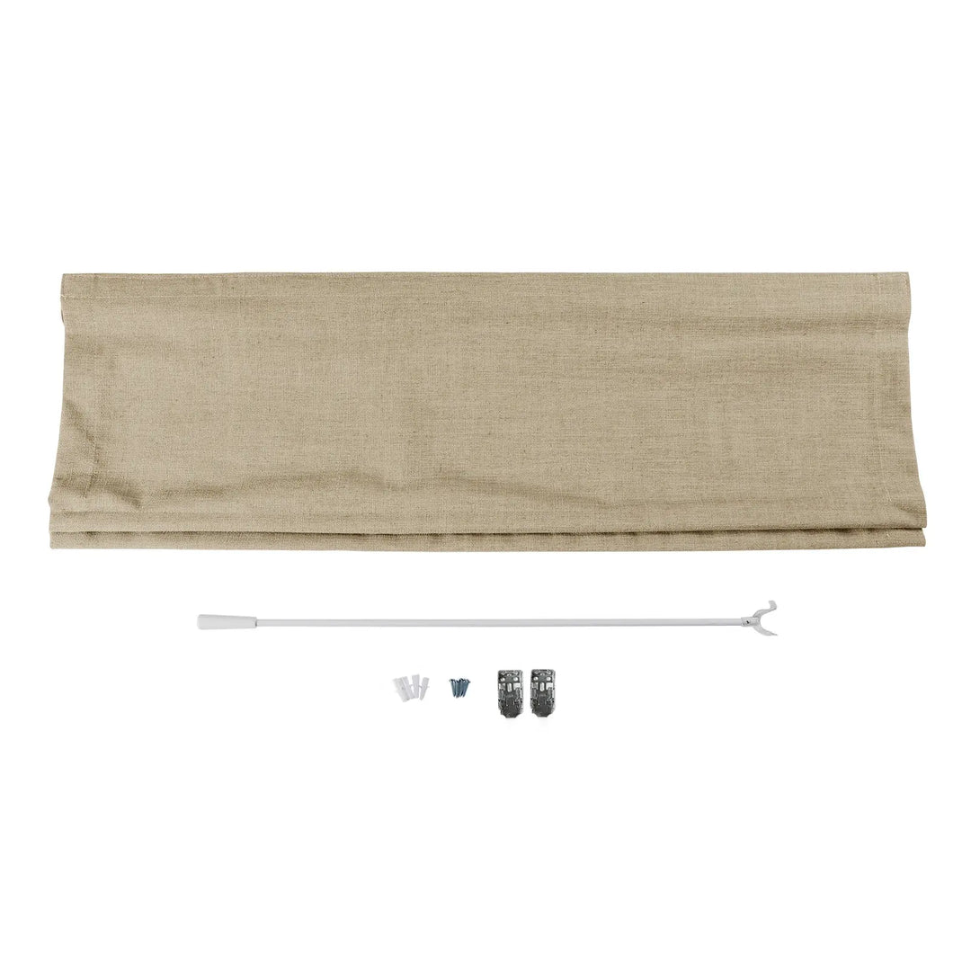 Tallis Linen Plain Roman Shade Cordless