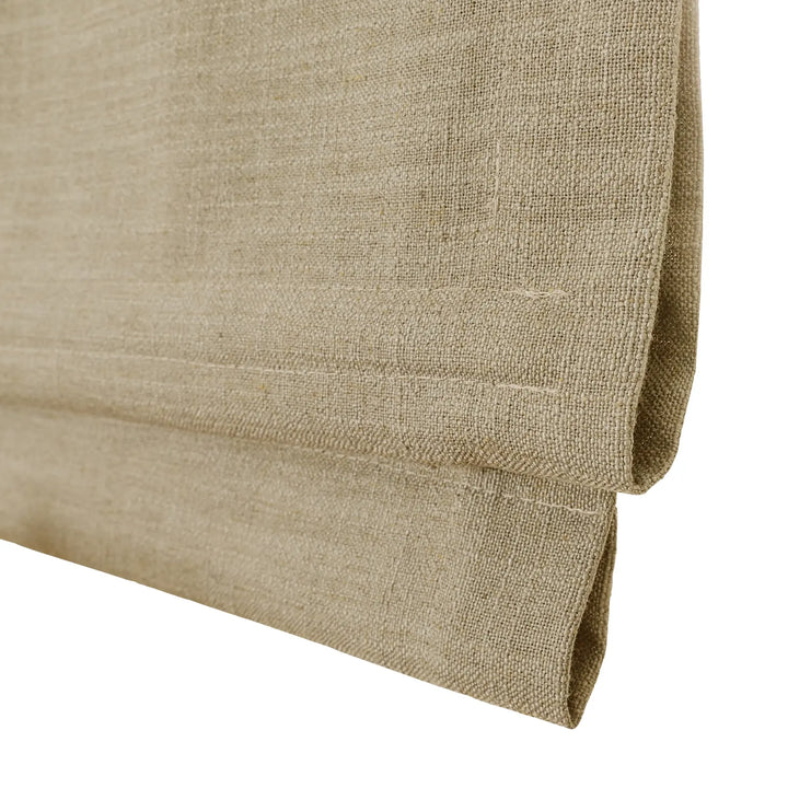 Tallis Linen Plain Roman Shade Cordless