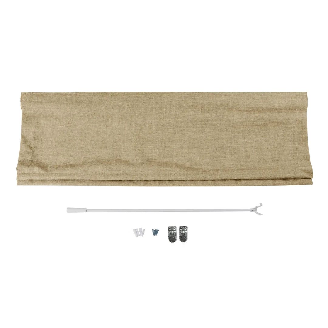 Tallis Linen Plain Roman Shade Cordless