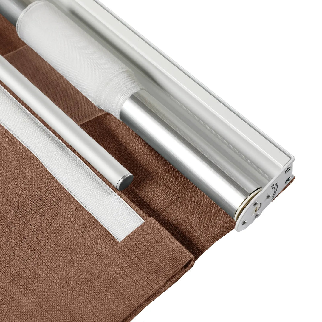 Tallis Linen Plain Roman Shade Cordless