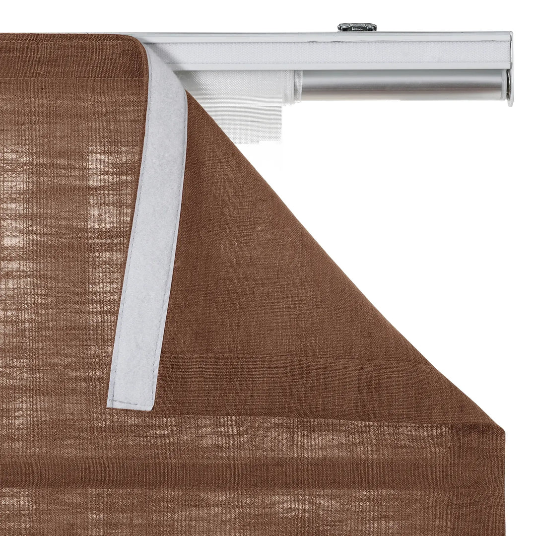 Tallis Linen Plain Roman Shade Cordless