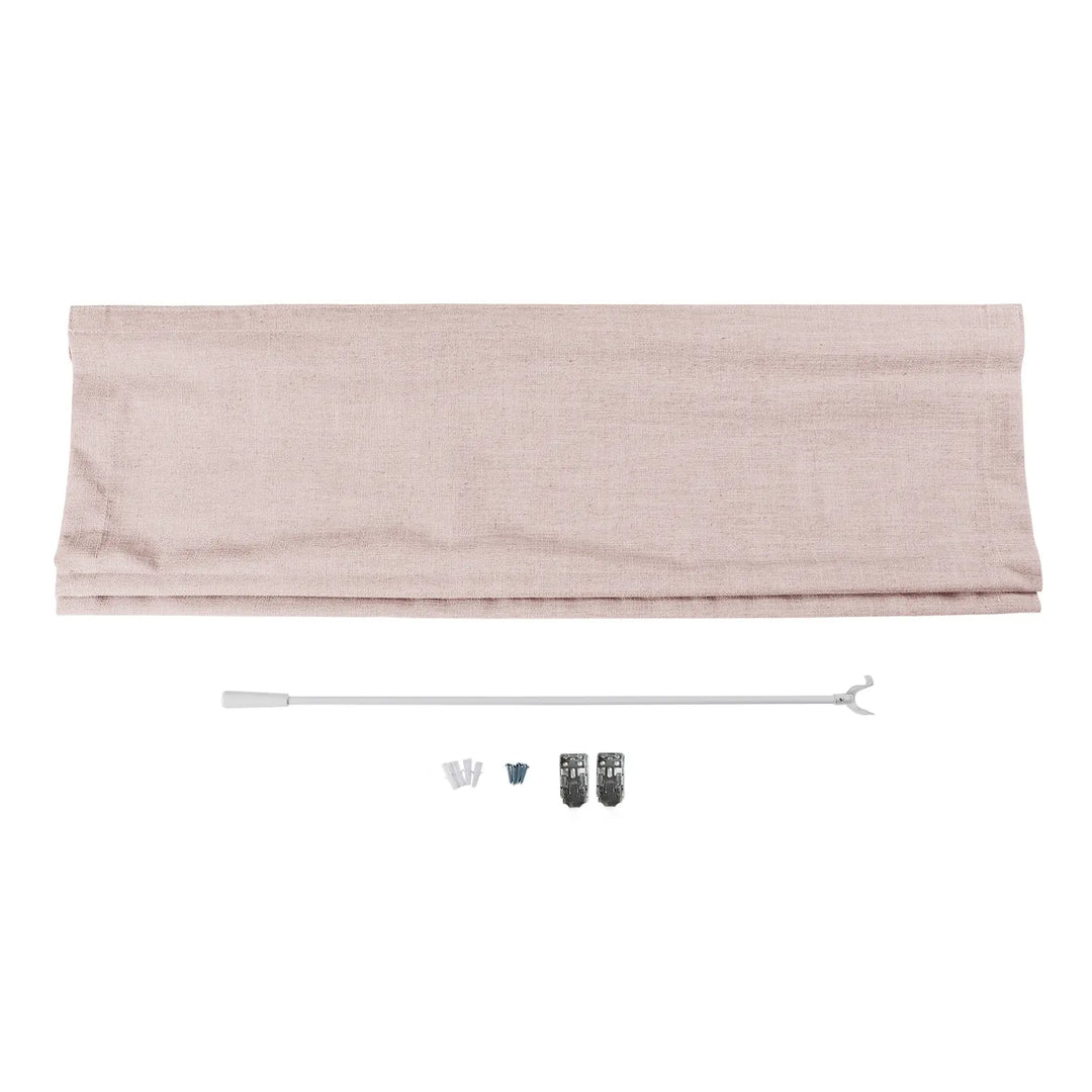 Tallis Linen Plain Roman Shade Cordless