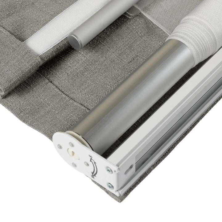 Tallis Linen Plain Roman Shade Cordless