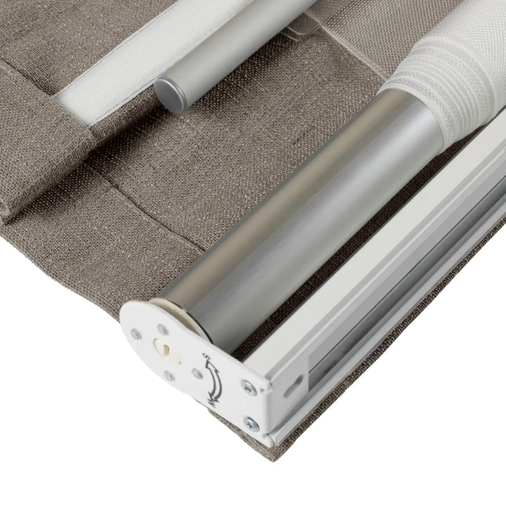 Tallis Linen Plain Roman Shade Cordless