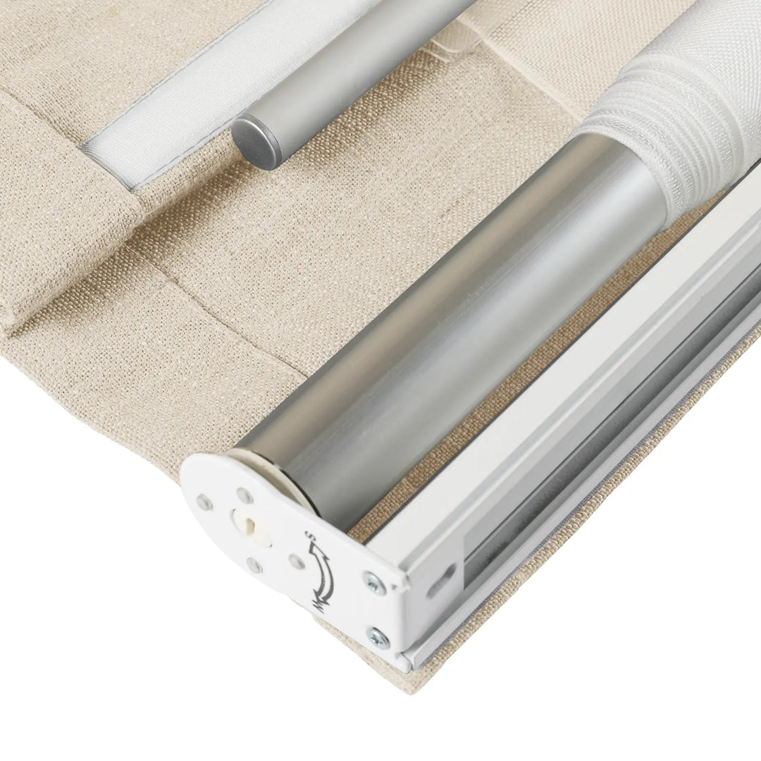 Tallis Linen Plain Roman Shade Cordless