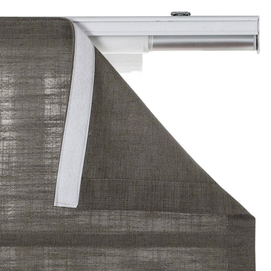 Tallis Linen Plain Roman Shade Cordless