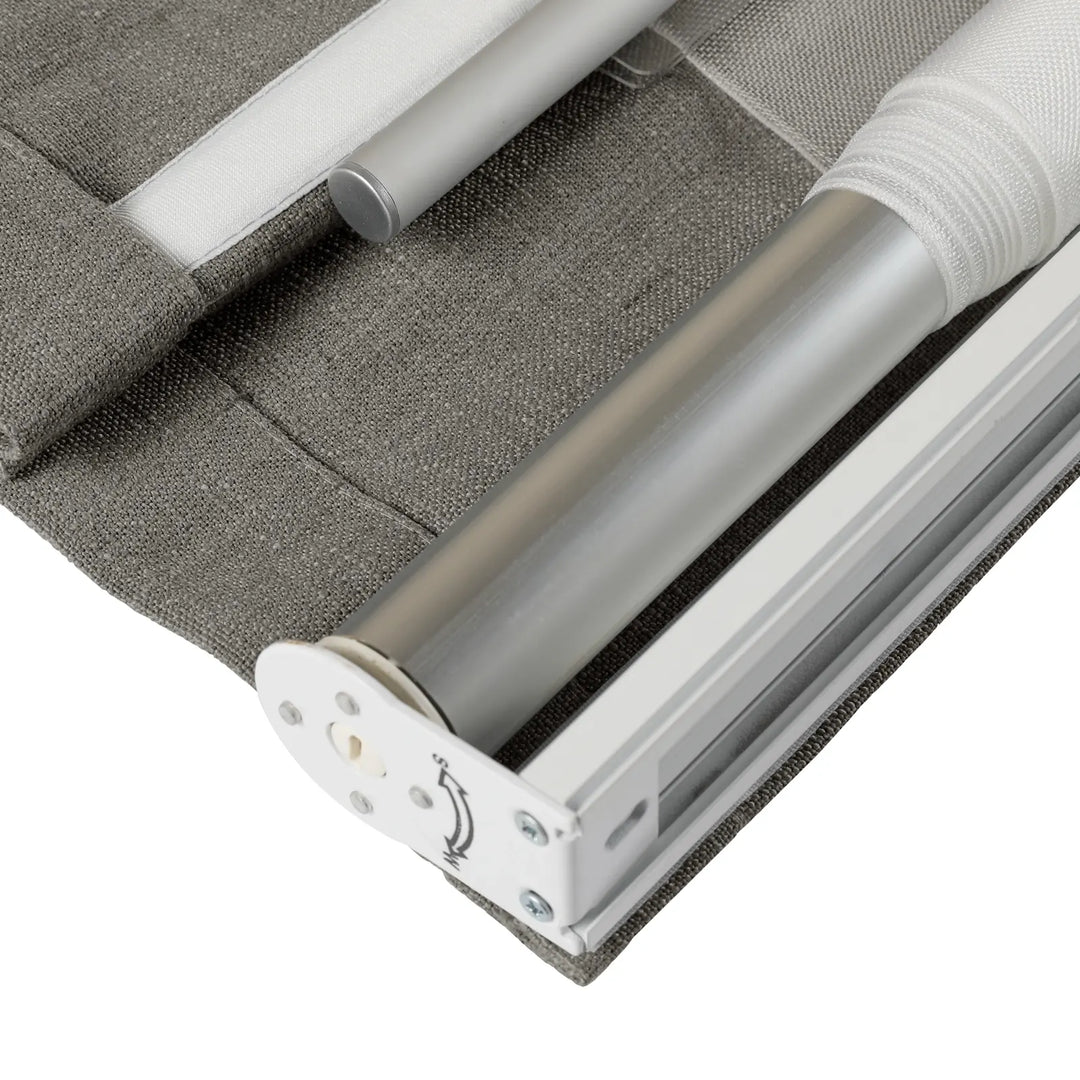 Tallis Linen Plain Roman Shade Cordless