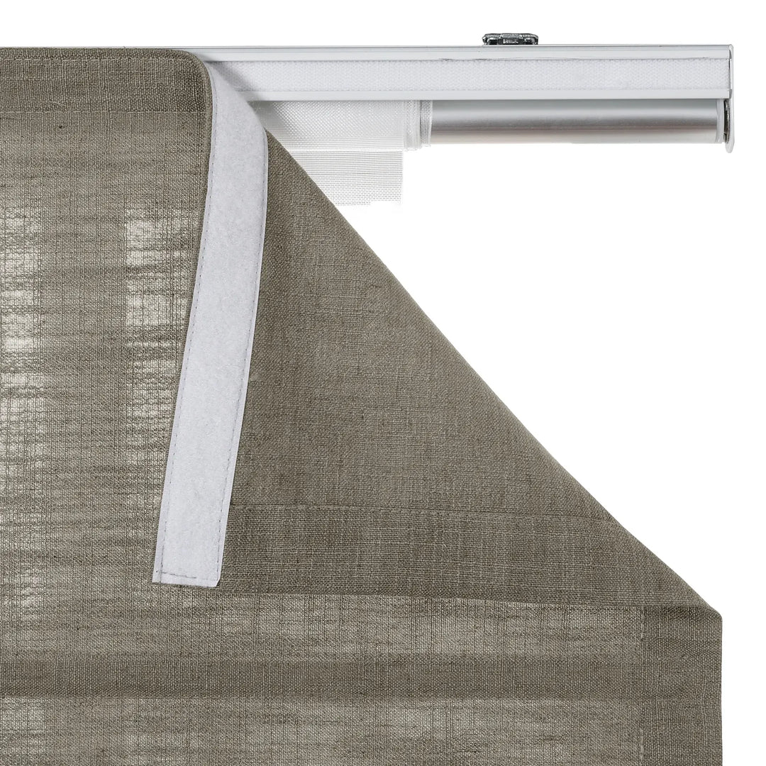 Tallis Linen Plain Roman Shade Cordless